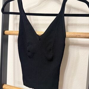 Abercrombie & Fitch Black Ribbed Camisole